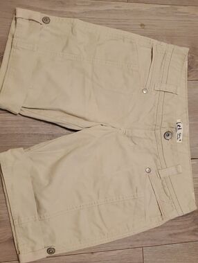 Light Beige Casual Shorts
